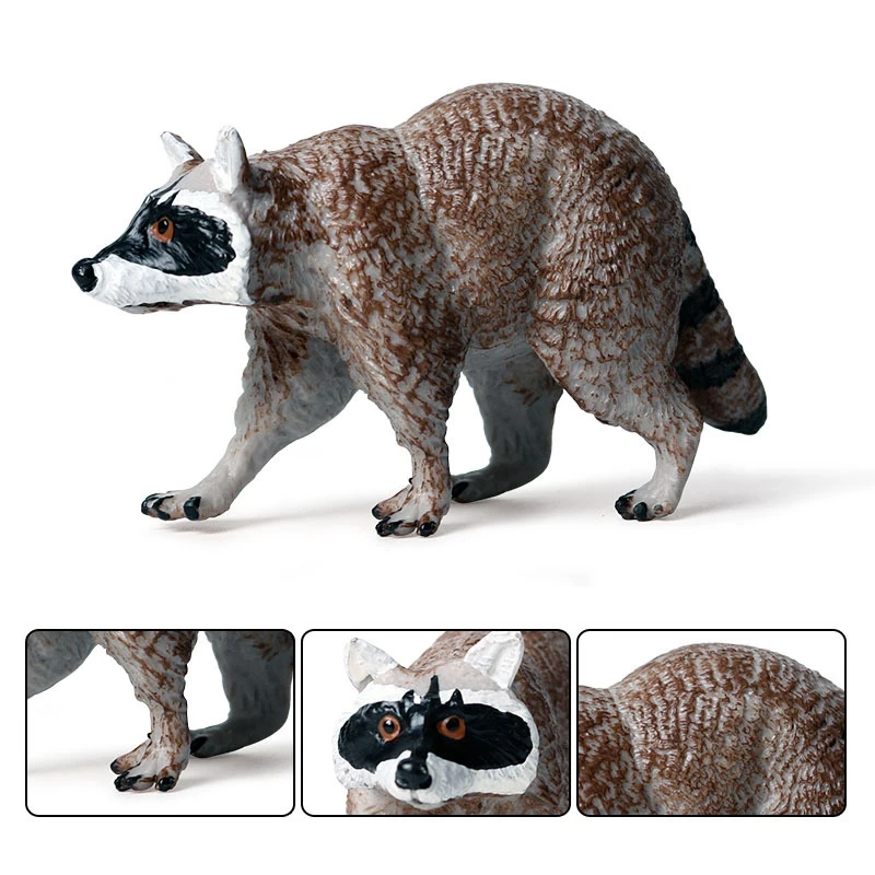 Сплошное моделирование диких животных модель игрушки модель енота