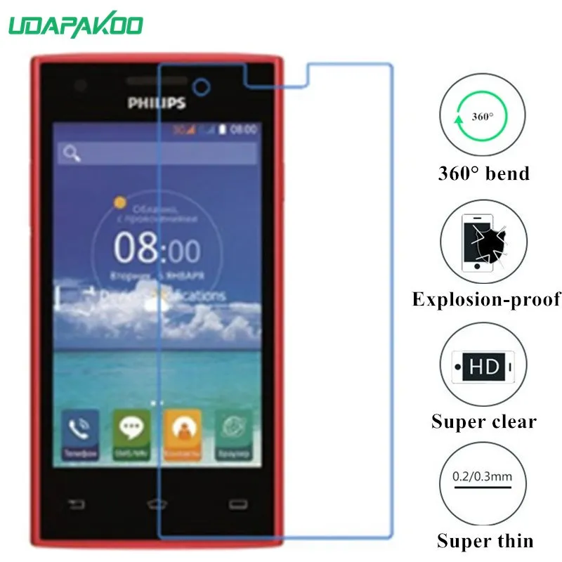 Udapakoo прозрачная защитная пленка из закаленного стекла для Philips S309|screen protector|tempered