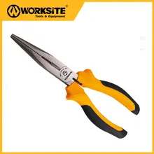 WT1015 Worksite Tools 6 Inch Long Nose Cutter Pliers Multifunction Cutting Clamping Long Nose Pliers Practical