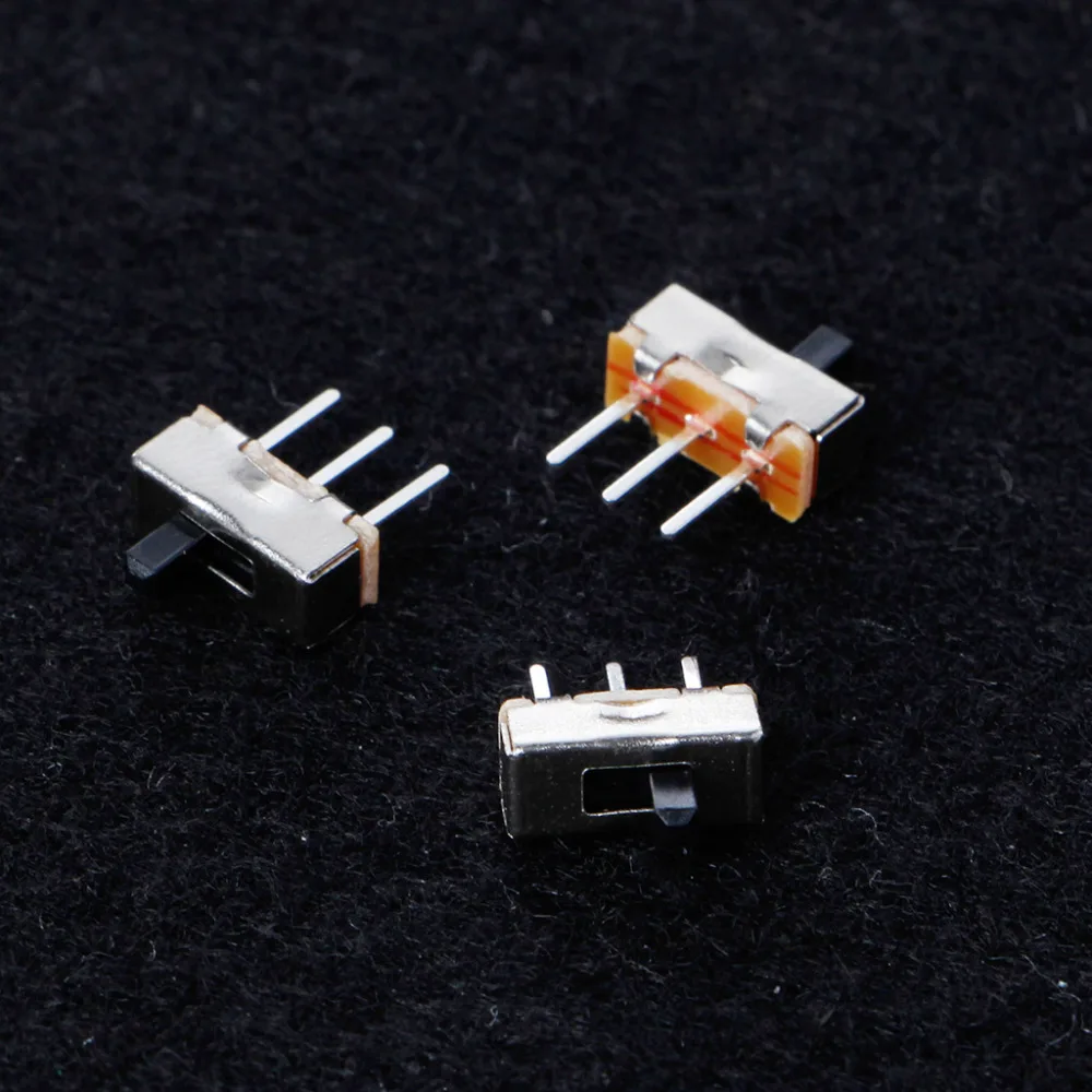 10 шт/1 Набор 2 положения вкл/выкл SPDT 1P2T 3 Pin PCB панель Мини Вертикальный скользящий