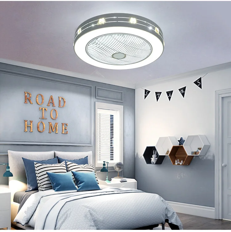 Простой Современный Креативный потолочный вентилятор, светильник для ресторана, гостиной, коридора, крыльца, спальни, дома, светодиодный потолочный светильник
