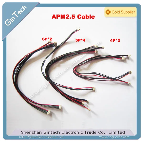 

Free shipping 8pcs APM 2.5 Flight Control Cable DF13 connector 4pin, 5pin, 6pin DF13 cable