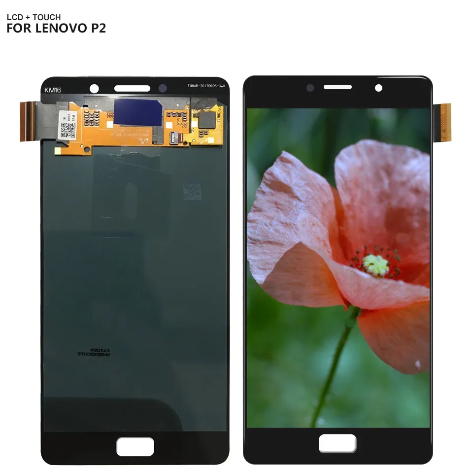 ЖК дисплей 5 дюйма для Lenovo Vibe P2 P2c72 P2a42 дигитайзер сенсорного экрана в сборе 2 цвета