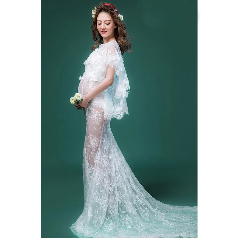White Lace Maternity Photography Props Pregnancy Dress Photography Maternity Dresses For Photo Shoot Clothes For Pregnant Women White Lace Maternity Photography Props Pregnancy Dress Photography Maternity Dresses For Photo Shoot Clothes For Pregnant Women