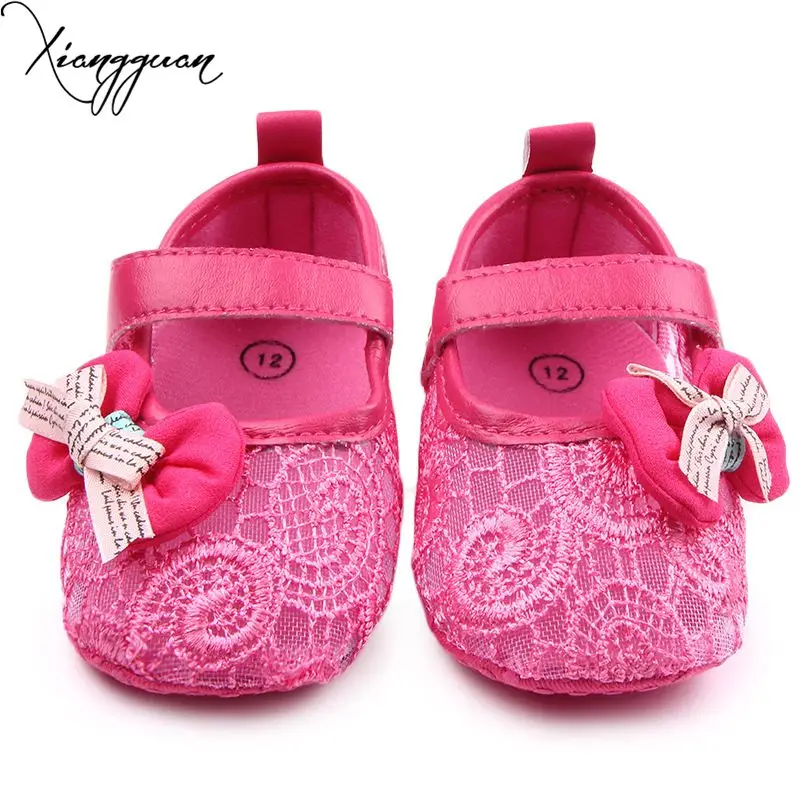 New Fretwork Design Baby Dress Shoes Beautiful Butterfly Knot Newborn