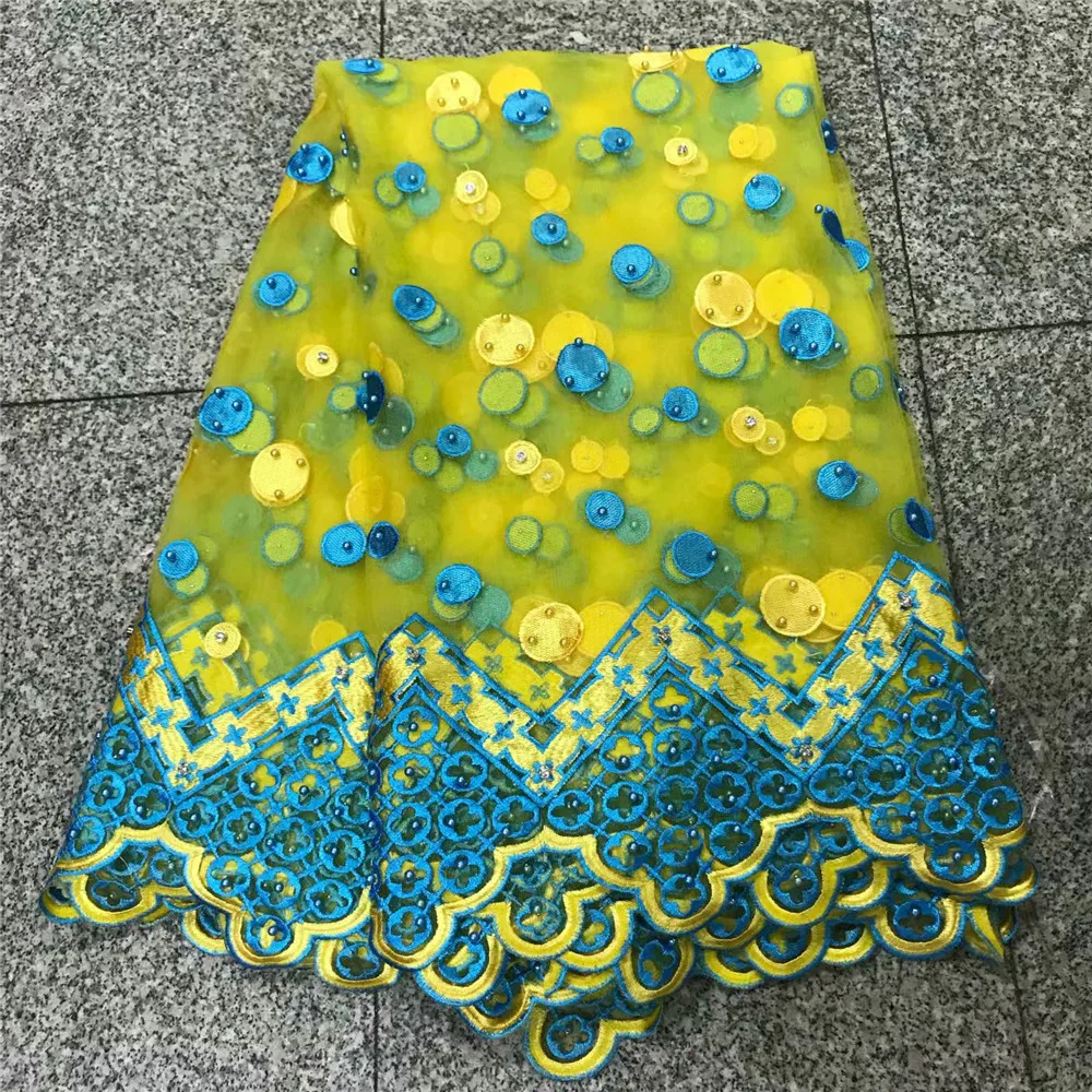

African Lace Fabric 2018 Embroidered Nigerian Laces Fabric Bridal High Quality French Tulle Lace Fabric For Women HJ291-1