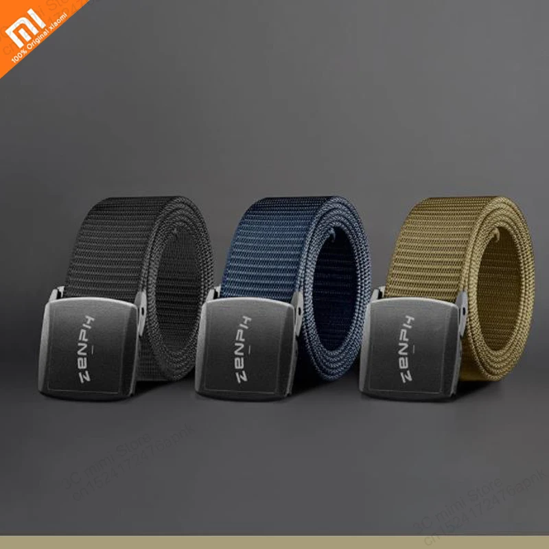 

New xiaomi mijia outdoor tactical belt YKK plastic buckle 96 special nylon webbing stepless length adjustment smart home