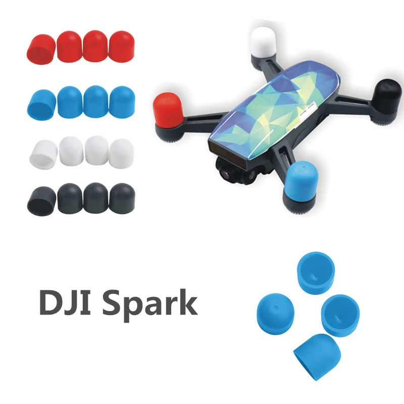 

4pcs SPARK Accessories Kits Silicone Motor Protection Cap Dust-proof Protective Cover Protecting Guard Case for DJI Spark Drone