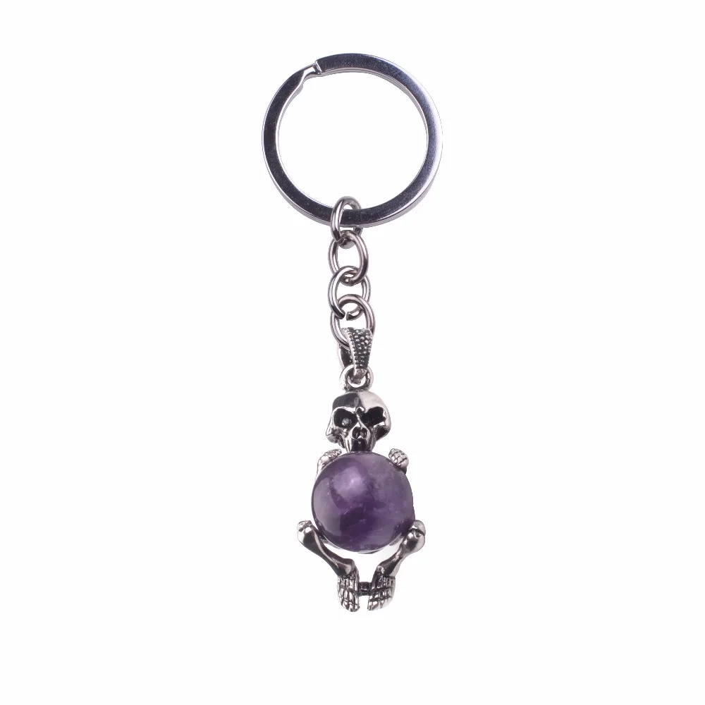 2017 Movie Terminator Keychain Cool Skull head Shape Metal Keychain Keyring Alloy Metal Terror Skull Keychain Key Rings