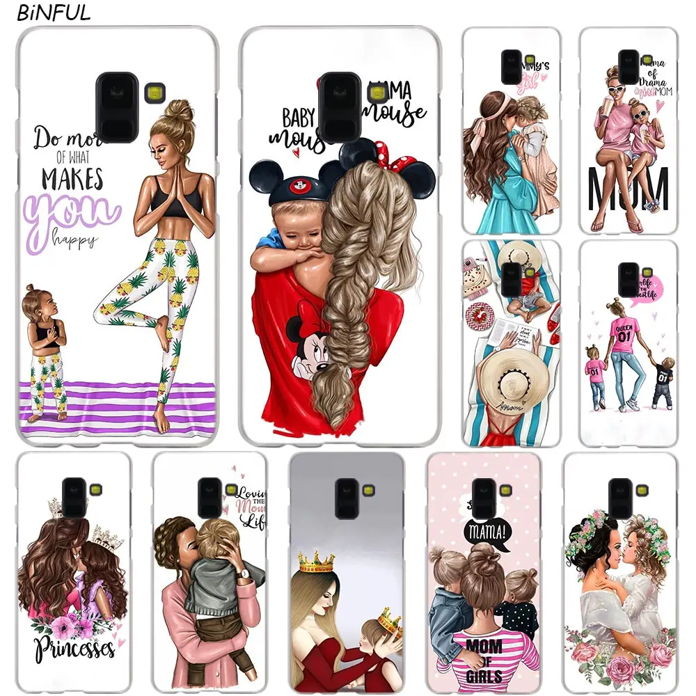 

Black Brown Hair Baby Mom Girl Case For Samsung Galaxy A90 A80 A70 A60 A50 A40 A30 A10 A20E A2CORE A9 A7 A8 A6 Plus 2018 A5 2017