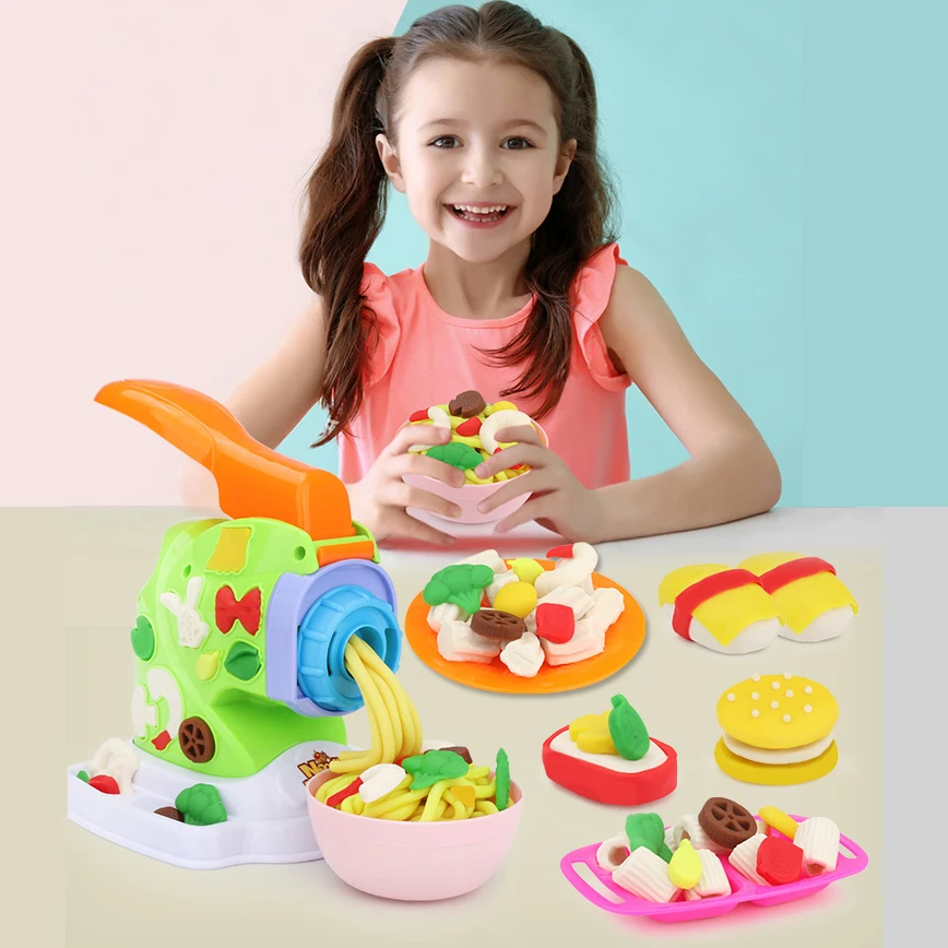 

Plasticine tool noodles,ice cream, doughnut,Figure cake DIY without color clay, just the mold set