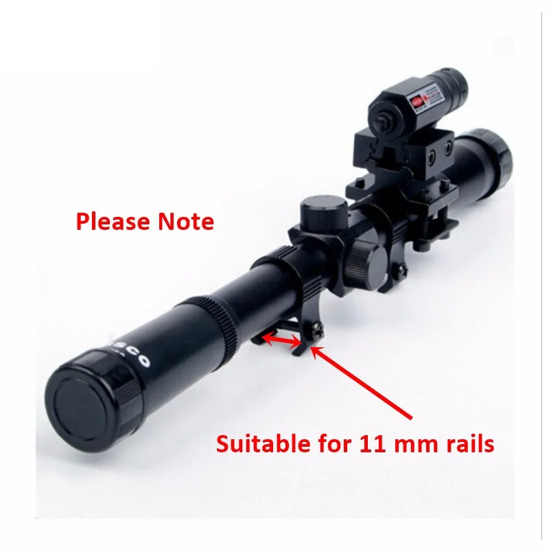 Новые Тактические 4X20 Пневматический Пистолет Винтовка Оптика Крест Сетка Сфера + Red Dot Лазерный Прицел Для Охоты Страйкбол поставки