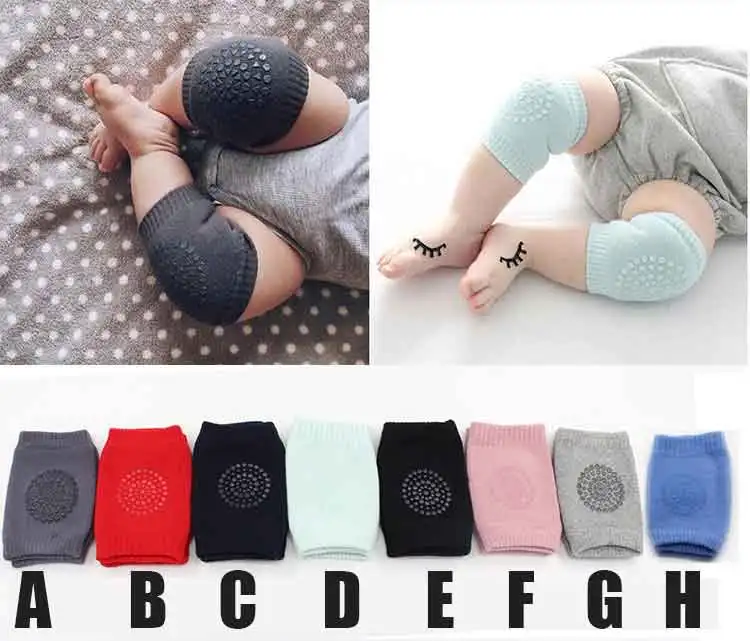 

Toddler Kids Kneepad Protector Soft Thicken Terry Non-Slip Dispensing Safety Crawling Baby Leg Warmers Well Knee Pads For Child