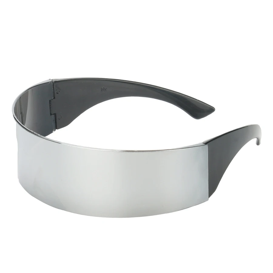 round sunglasses 2020 New Funny Futuristic Wrap Around Monob Costume Sunglasses Mask Novelty Glasses Halloween Party Party Supplies Decoration guess sunglasses