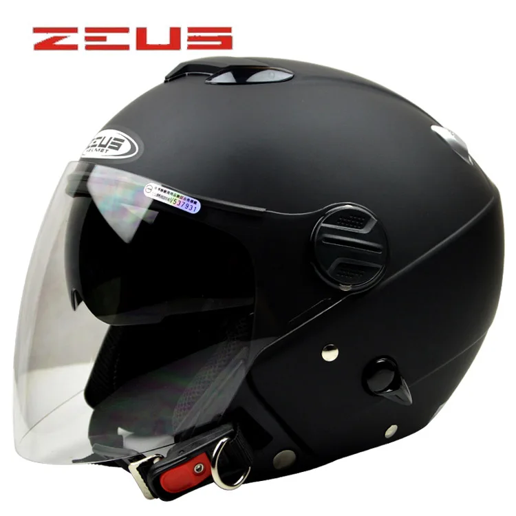 Подлинный мотоциклетный шлем ZEUS для мужчин и женщин с двойными линзами, велосипедный скутер, летний зимний шлем, шлемы для мотоциклистов - Цвет: 5