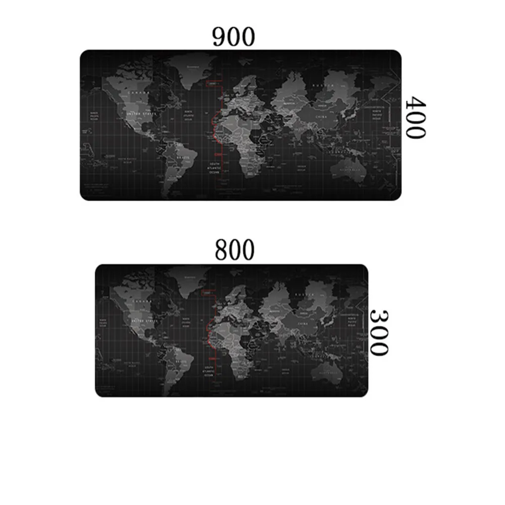 Большой коврик для мыши, высокое качество, удлиненный Нескользящий Резиновый игровой коврик для мыши, Карта мира, Настольный коврик 800*300 мм#10