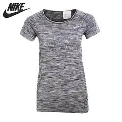 Оригинальный Новое поступление NIKE DF KNIT TOP SS женские футболки с коротким рукавом спортивная одежда