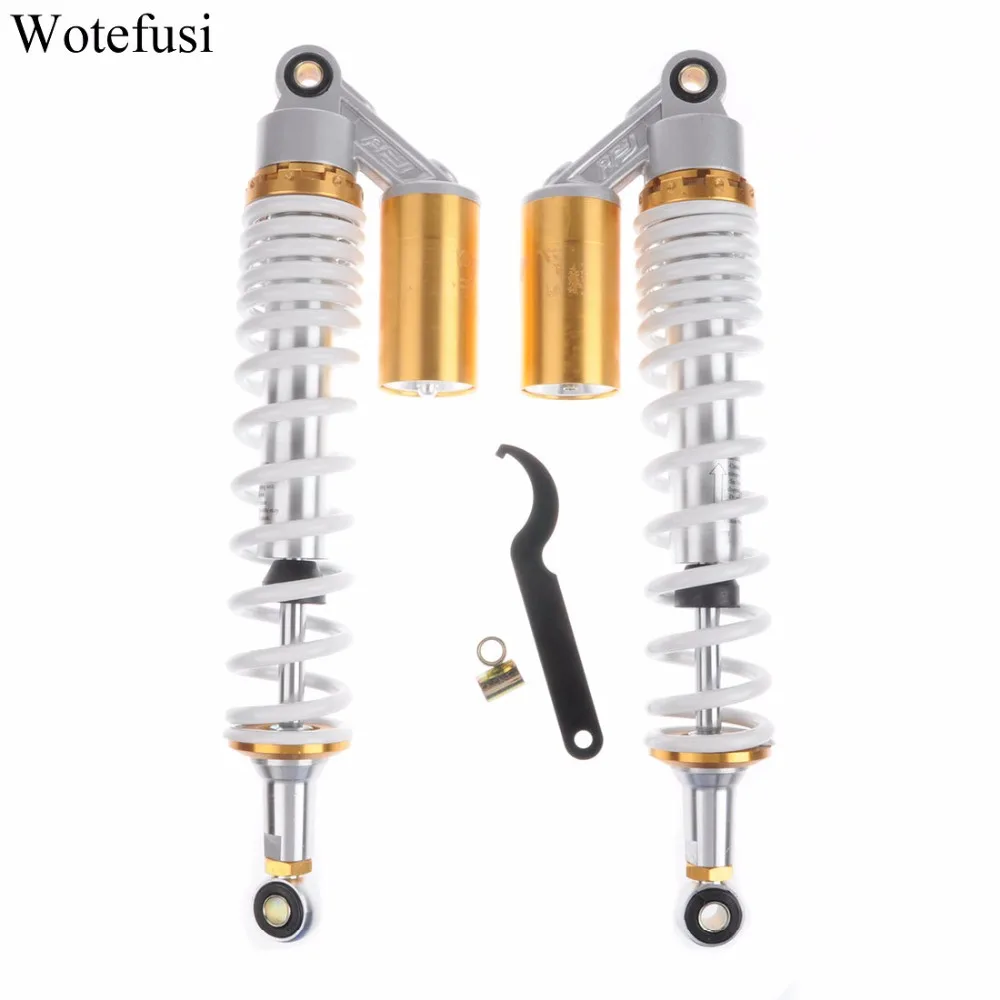 

Wotefusi Motorcycles New Pair 400mm Round Ends Air Gas Shock Absorbers Replacement Universal [PA373]