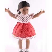 Новое двухцветное платье для 18 дюймов американская кукла и 43 см детская кукла для нашего поколения Игрушки для девочек
