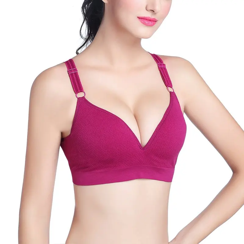 Womens Stretch Yoga Fitness Sports Bra Push Up Bras Running Crop Top Tank Vest Bras Seamless Shapewear Padded