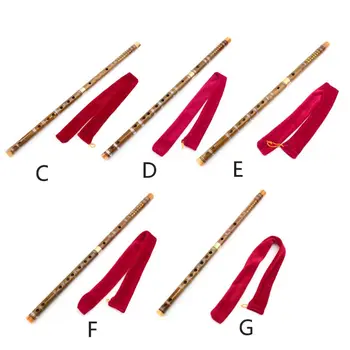 

Professional Bamboo Flute Chinese Woodwind C D E F G Key Transverse Flute DiZi Natural hard bitter bamboo
