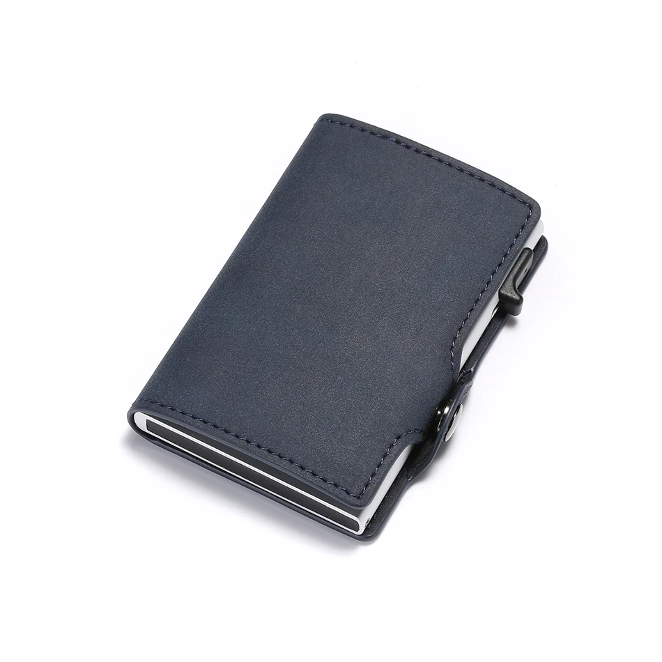 Мужской кожаный бумажник для Карт Rfid, тонкий кошелек, сумка для денег, короткий кошелек, маленький, винтажный, на заказ, волшебный кошелек, мужской кошелек, Walet Wallete