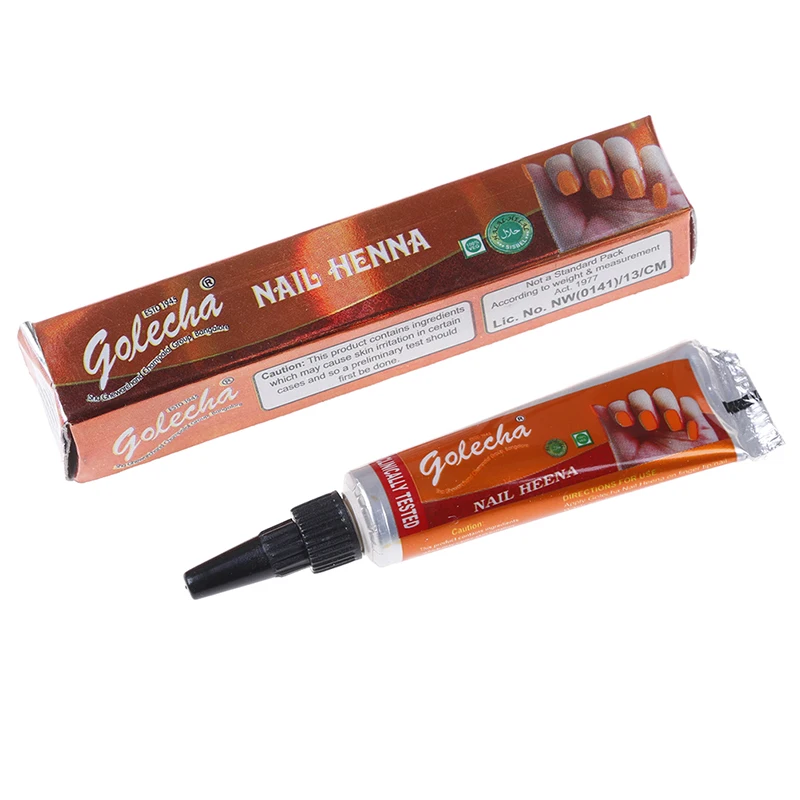

1 Piece Indian GOLECHA Henna Paste Body Art,Mehndi Colored Henna Muslim Nail Polish Paste Cones For Islamic Natural Nail Art