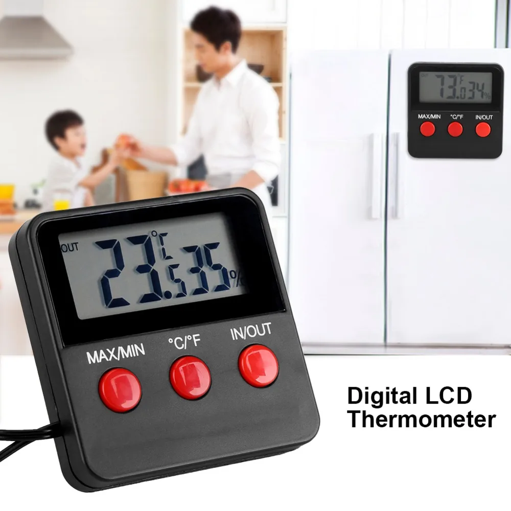 Hilitand Digital LCD Thermometer Hygrometer Temp Humidity Monitor Meter