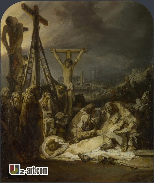 

Canvas Prints ( Lamentation Over the Dead Christ Rembrandt) Wholesale decoration HD print oil painting for church Religion-400