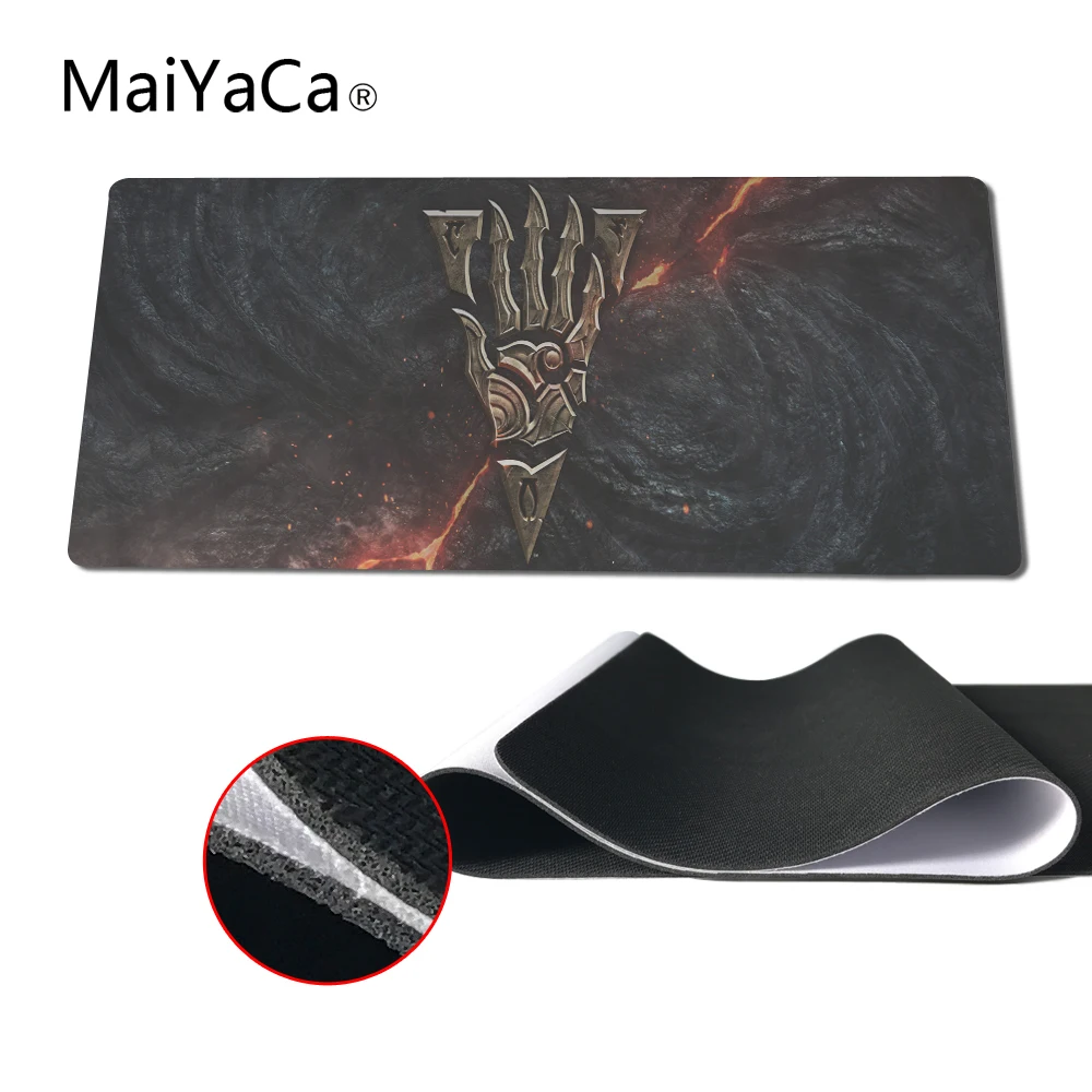 

MaiYaCa Top-selling Size Morrowind logo Mouse Pad Lock Edge Game Computer Keyboard Pad Player Speed Control Mousemat