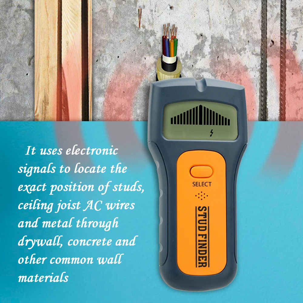3 In 1 Stud Finder Wire Metal Wood Detectors Find Ac Voltage Live