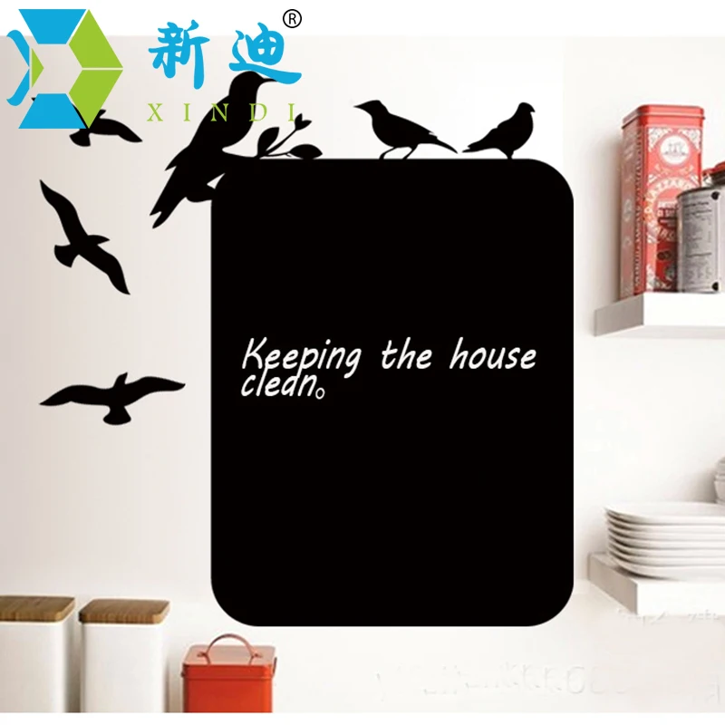 New Black Board Stickers Living Room Wall-decoration Stickers Thick Black Children's Room Office Memo Message Board