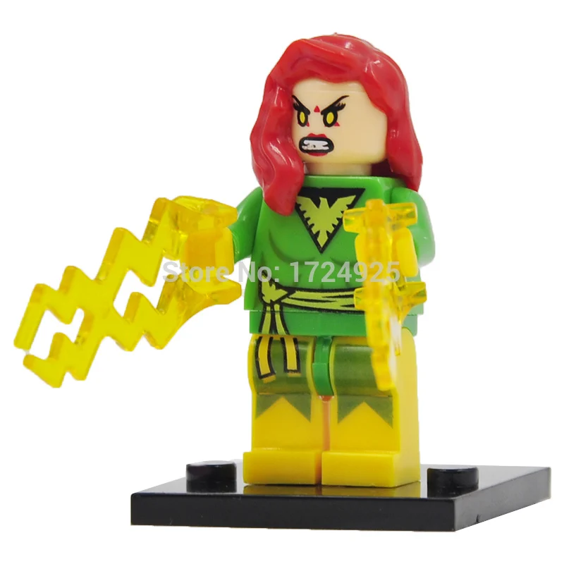 

Single Sale Marvel Girl JEAN GREY X-MEN The Avengers SUPER HEROES Assemble Minifig Model DIY Building Blocks Kids Toys Gifts