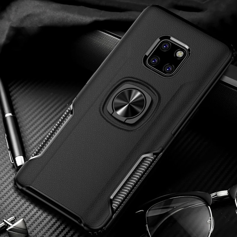 Противоударный защитный чехол для Huawei Mate 20 Lite держатель кольца на палец