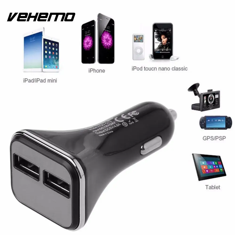 Vehemo Fast Charging Voltage and Current Detection Car Charger Charging