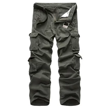 Прямая Мульти Карманы Камуфляж Высокое качество хлопок военная армия брюки 28-40 XP32