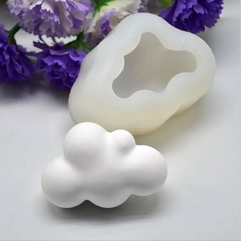

3D Cloud shaped silicone molds Aromatic plaster mold decoration mould Craft resin molds for jewelry