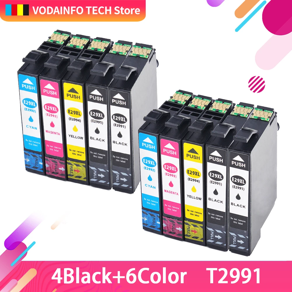 Чернильные картриджи T29 29XL совместимы с Epson t2991xl XP235 XP247 XP245 XP332 XP335 XP342 XP345 XP435 XP432 XP442