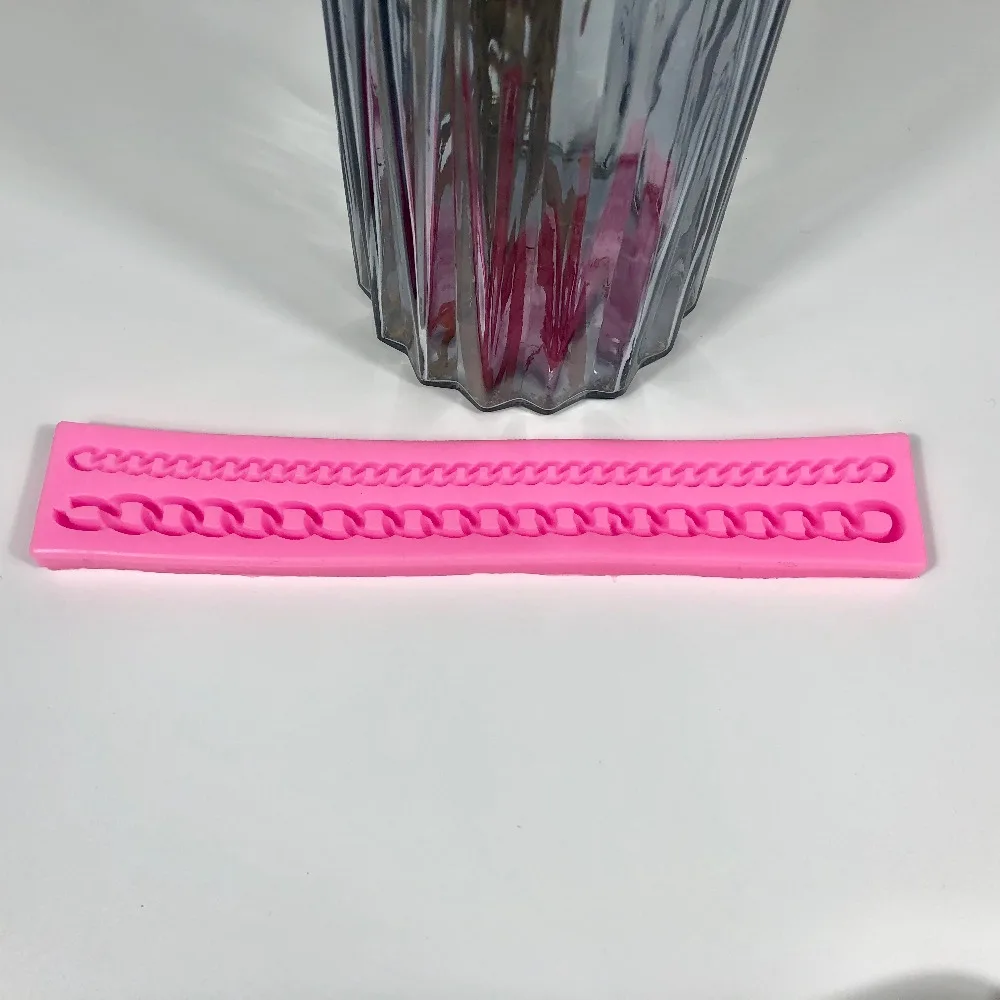 3D Bag Chain Shaped  Silicone Fondant Lace Mold  DIY Chocolate Cake Mold Baking Tools 3