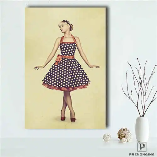 

Custom pin up (1)@ Poster tree art Printing Posters Cloth Fabric Wall Art Pictures For Living Room Decor#18-12-05-8