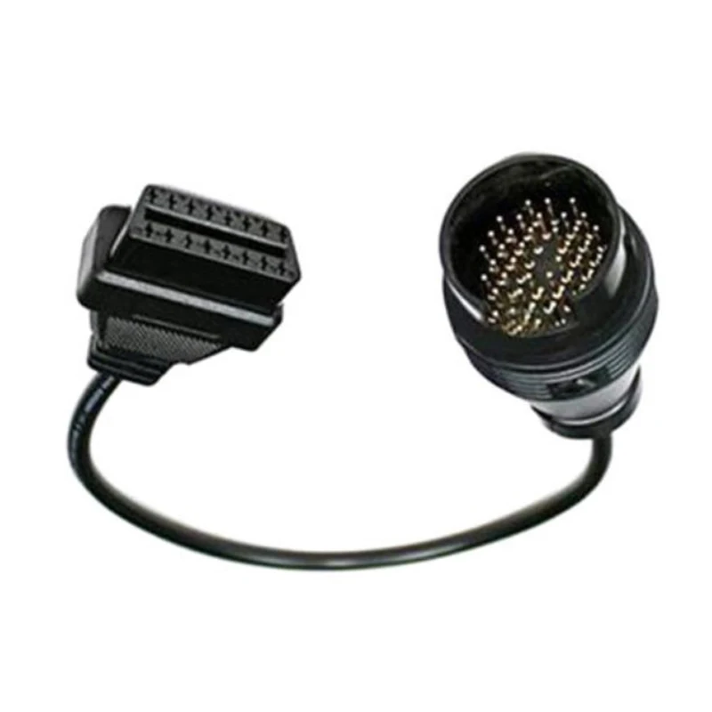 Black 38 Pin To 16 Pin OBD2 OBDII Diagnostic Adapter Connector Cable For Mercedes Benz