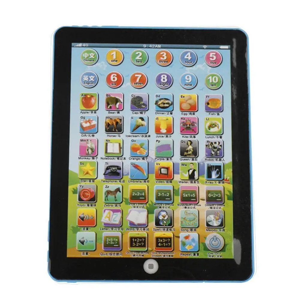 Mini English Child Touch Ipad/Computer Learning Education Machine/Kids Baby Toys/Educational Gift /Language Study Table