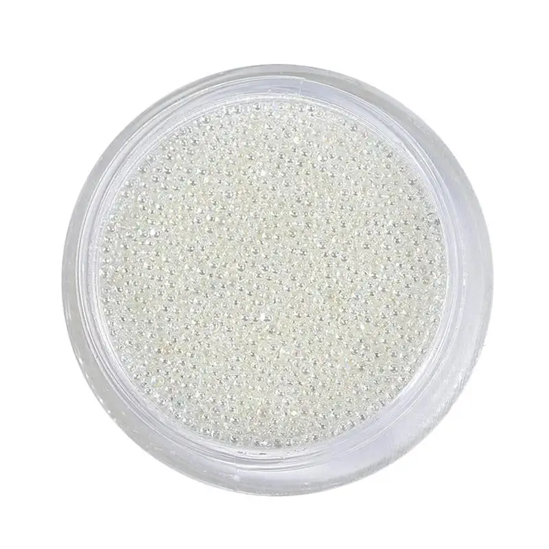 3d مايكرو الخرزة Bouillon كريستال Ab الزجاج الكافيار الخرز بريق الراين لالمسامير تصميم مسمار الفن الديكور صغيرة مسمار الفن ديكو