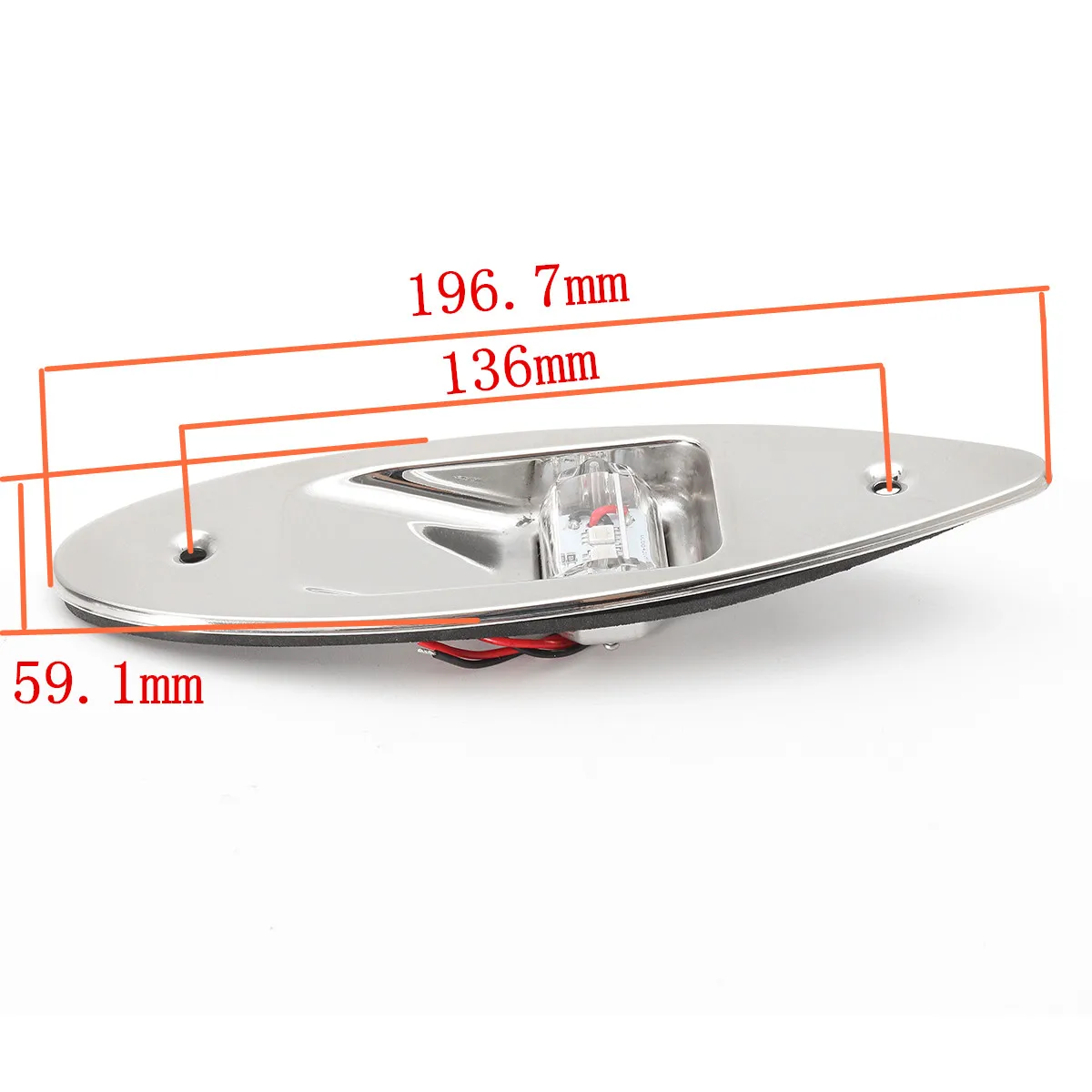 Шт. 2 шт. Универсальный 12 В в красный и зеленый водостойкий морской лодка светодио дный светодиодный боковой маркер навигации заподлицо