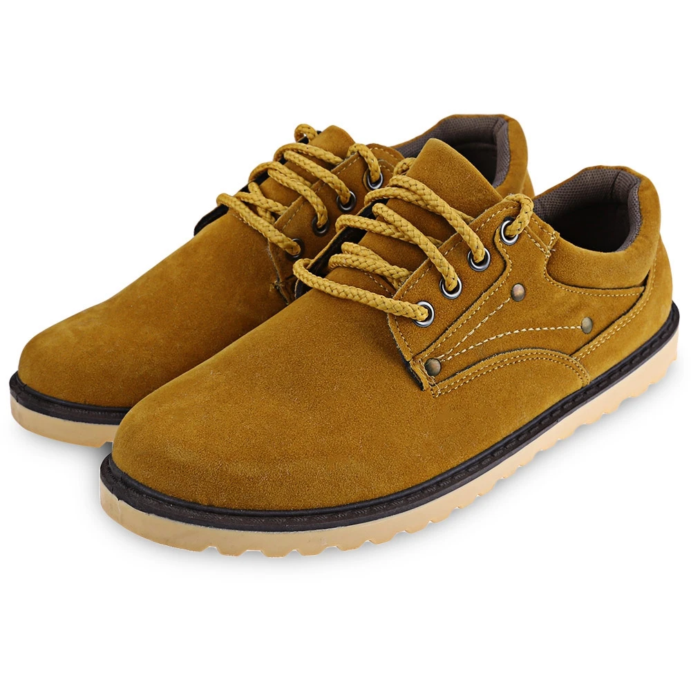 2017 New Fashion Men Casual Shoes England Style Round Toe Lace Up Solid