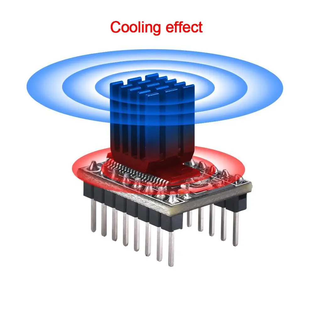 LV8729 Драйвер шагового двигателя с радиатором Замена A4988 DRV8825 Совместимость с MKS Gen V1.4 Ramps 1,6 1,4 1,5 части 3d принтера