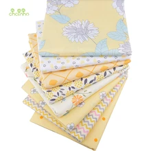 Chainho, новая желтая Цветочная серия, саржевая хлопковая ткань с принтом, для рукоделия, шитье, простыня для детей и малышей, подушка, материал, CC300