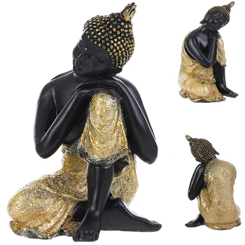 

Statues Buddha Figurines For Home Decor For Decoration Resin Skeleton Abstract Sculptures Art Carving Statue Buddhas Decoration