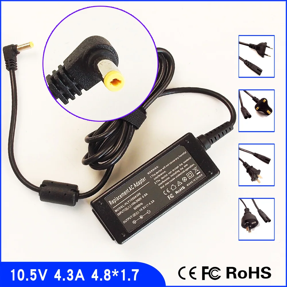 

10.5V 4.3A Laptop Ac Adapter Power SUPPLY + Cord for Sony VAIO Duo 11 13 Series SVD11225CXB VGP-AC10V10 SVD11215CXB SVD1121C5E