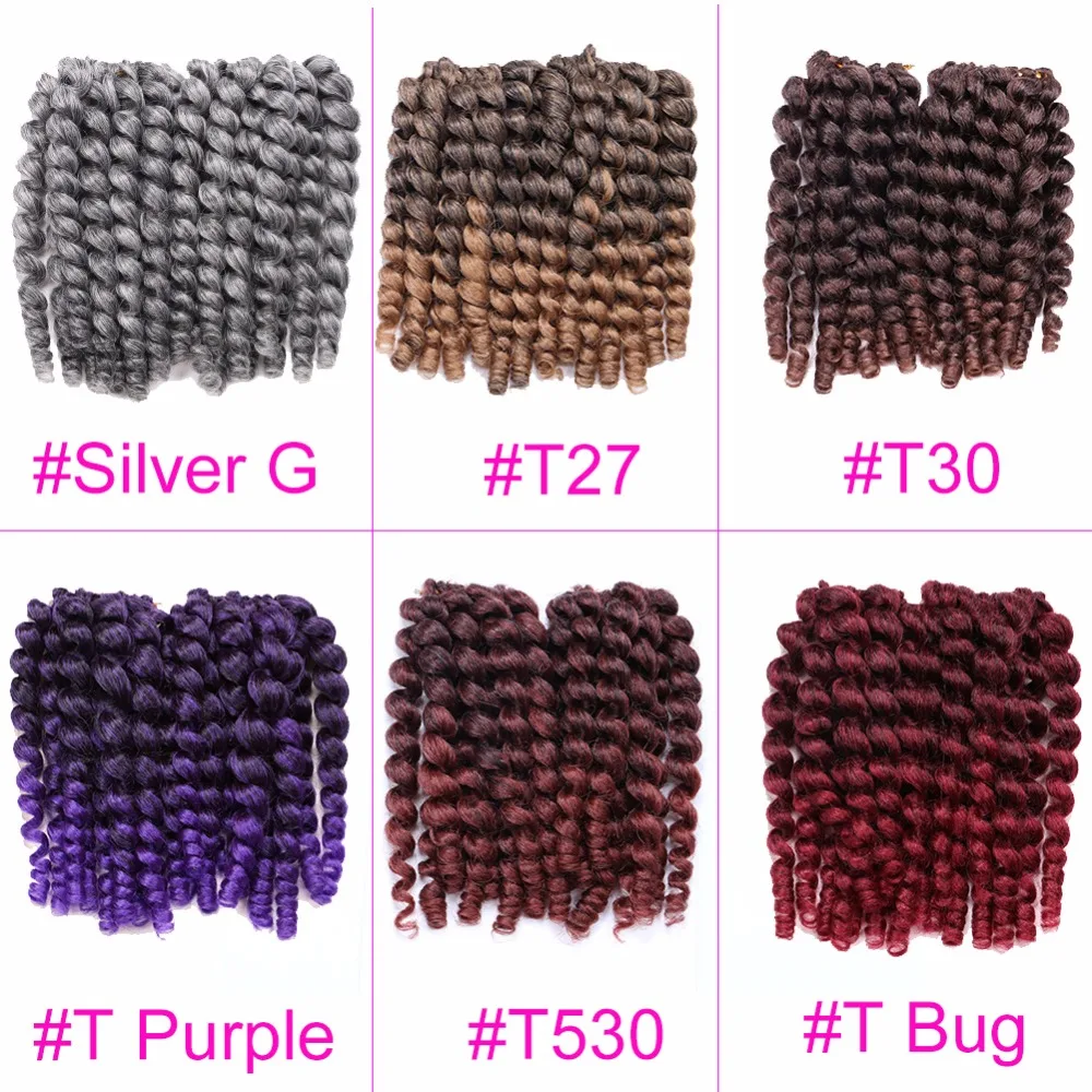 Chorliss 8 'ྌ г jumpy Wand Curl Twist вязанная крючком оплетка ямайский отскок